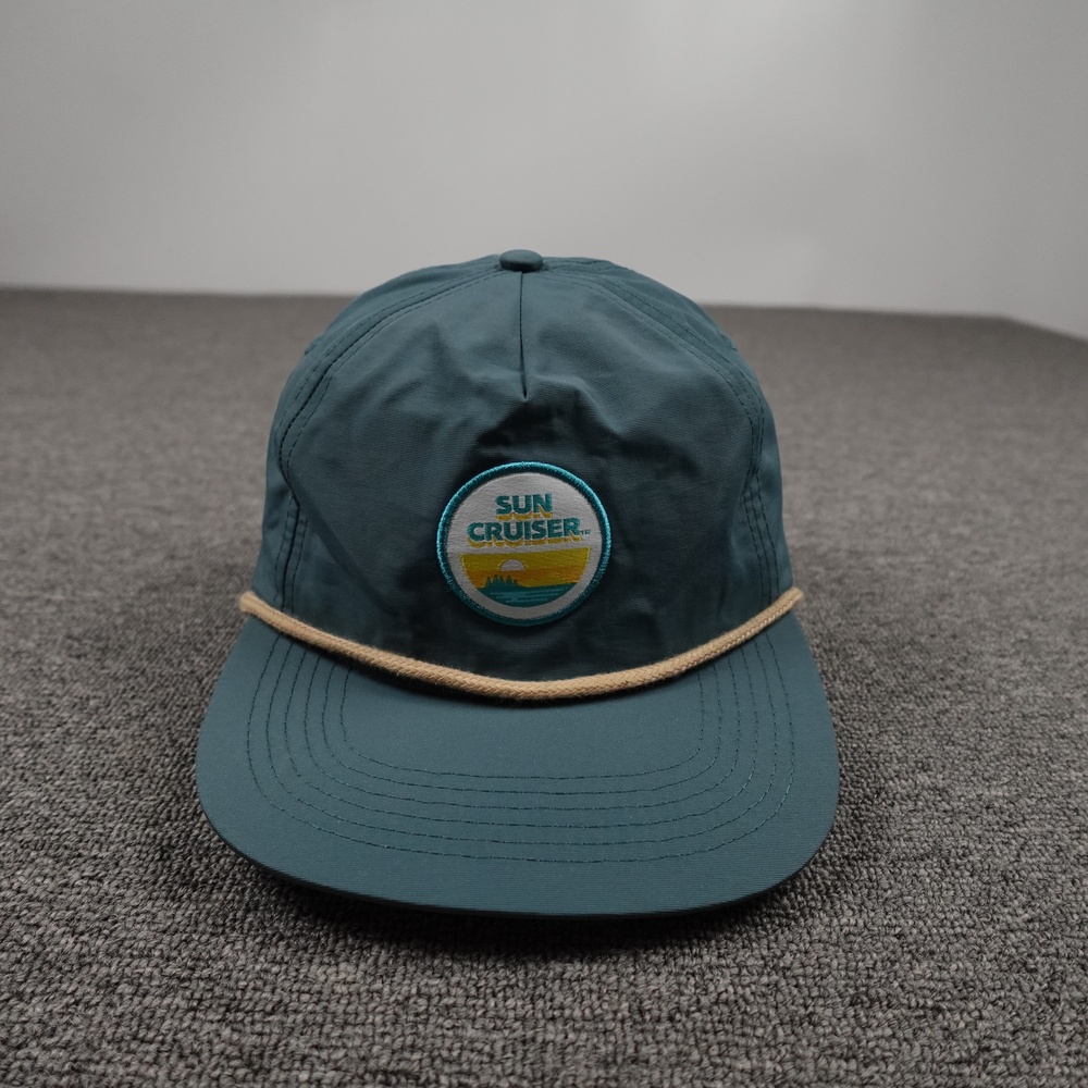 Sun Cruiser Hat Cap Snap Back Mens One Size Blue Beach Patch Baseball Outdoor